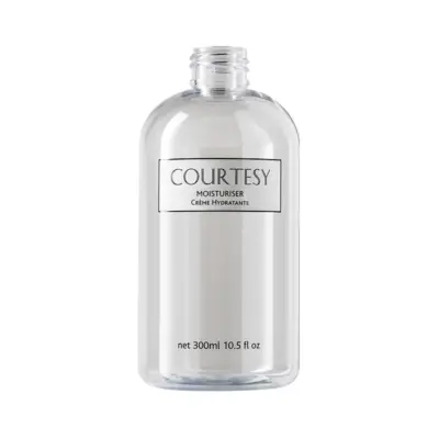 Courtesy Empty Printed 300ml Bottle Moisturiser Label
