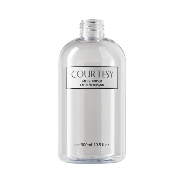 Courtesy Empty Printed 300ml Bottle Moisturiser Label