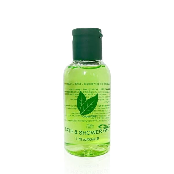 Green Tea Bath & Shower Gel 50ml | Bulk Toiletries for Charities & Hygiene