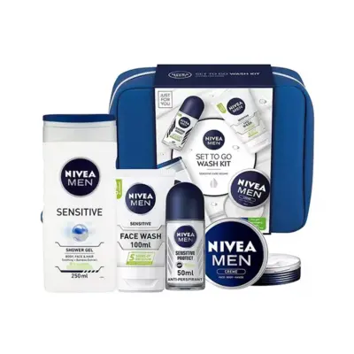 NIVEA Men Set To Go Wash Kit – Travel-Friendly Grooming Essentials