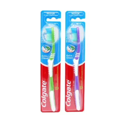 Colgate Extra Clean Toothbrush – Medium Bristles (Single Pack)