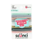 Scunci No-Damage Hair Elastics – 18 Pack