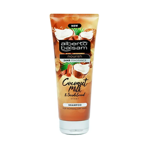 Alberto Balsam Shampoo Coconut Milk & Sandalwood 250ml – For Normal to Dry Hair - Image 1
