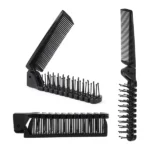Folding Comb with Brush – Compact Travel Hair Comb for Guest Toiletries