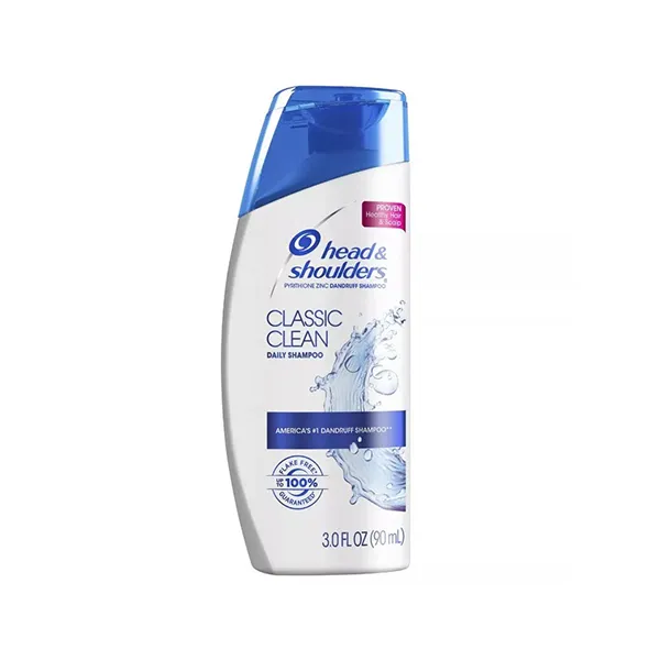 Head & Shoulders Classic Clean Anti-Dandruff Shampoo 90ml – Daily Flake-Free Care - Image 1