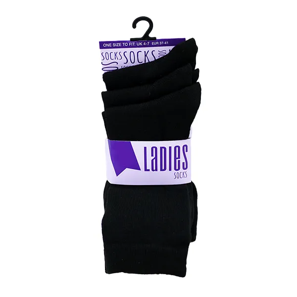 Ladies Black Winter Socks Wholesale – Bulk Discounted