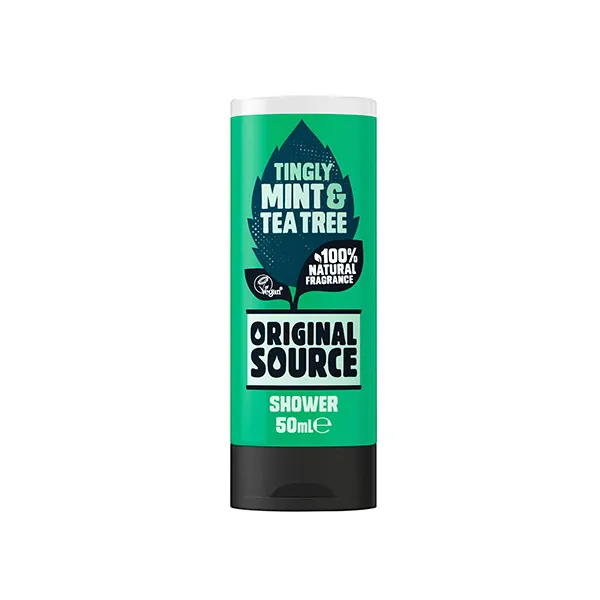 Original Source Tingly Mint & Tea Tree Shower Gel 50 ml — Wholesale & Bulk Packs