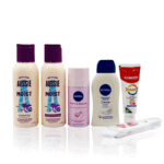 Women’s Toiletry Bag – Nivea Mini Set with Aussie Mini Shampoo