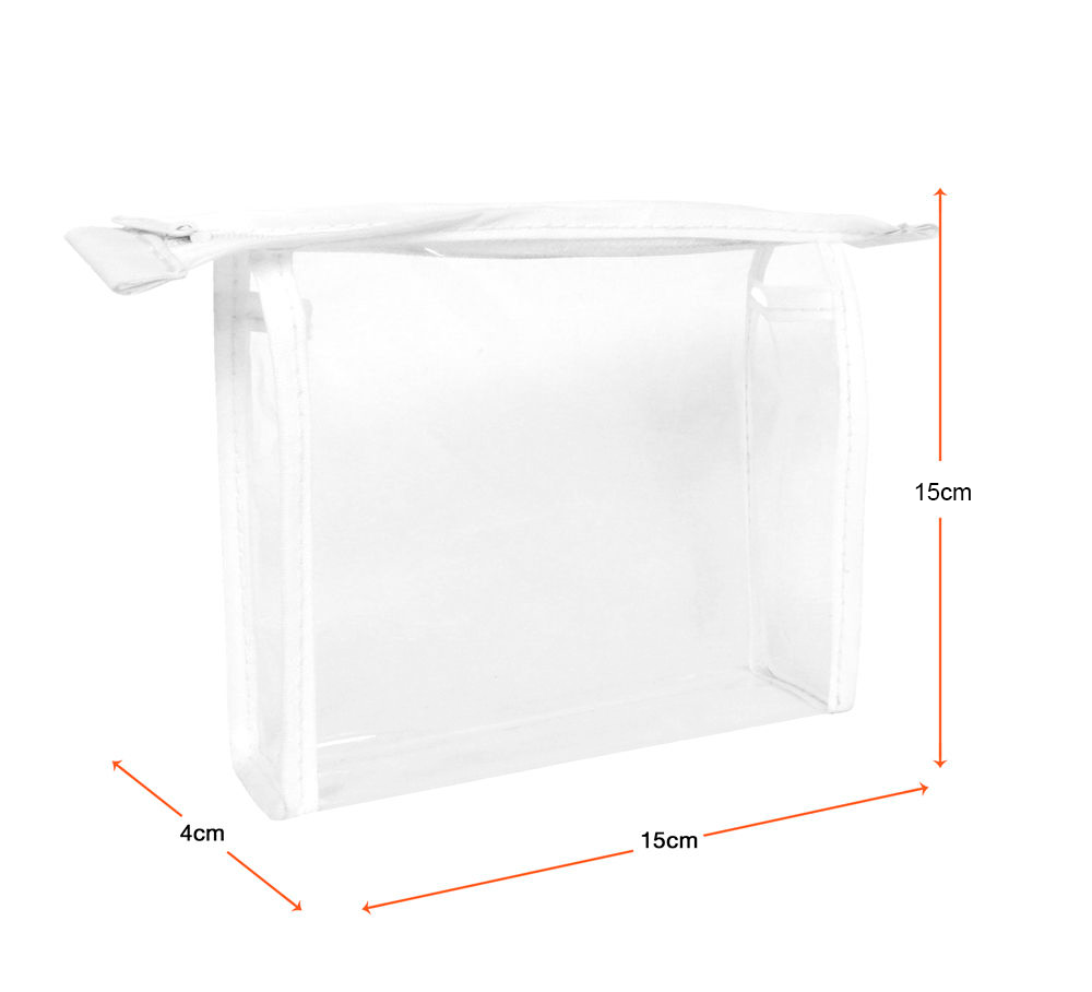 wp-image-toiletryexpress-11.png PVC Clear Cosmetic Bag - Small White - Image 1