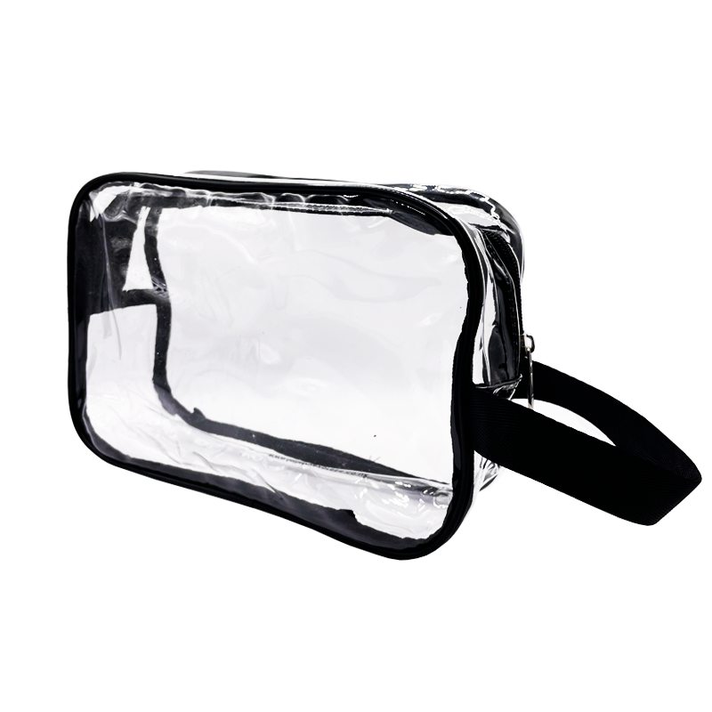 wp-image-toiletryexpress-151.png PVC Clear Cosmetic Luggage Travel Bag - Extra Large Black - Image 1