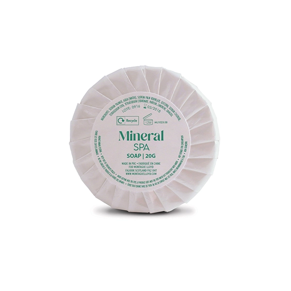 wp-image-toiletryexpress-550.webp Mineral Spa Soap Pleat Wrap 20g - Image 1