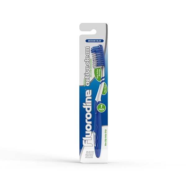 wp-image-toiletryexpress-609.webp Fluorodine Active Clean Medium Toothbrush – Effective All-Round Oral Care - Image 1