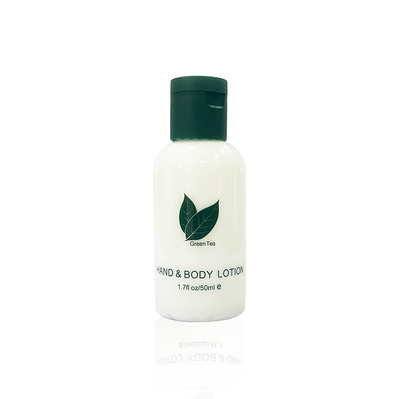 wp-image-toiletryexpress-617.webp Green Tea Hand & Body Lotion 50ml | Bulk Moisturiser for Hygiene Kits - Image 1