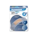 Duraplast Clear Classic 20 Strips Plasters - Sensitive, Sterile, Splashproof & Breathable
