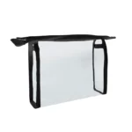 PVC Clear Cosmetic Bag - Small Taller Black - Image 2