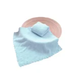 Face Flannel Blue 25x25cm – Ultra-Soft Blue Bamboo Fleece (280g)