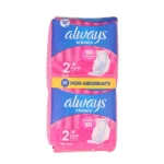 Always Classic 2 Super Sanitary Pads 18 Pack – 3D Protection Zones - Image 2