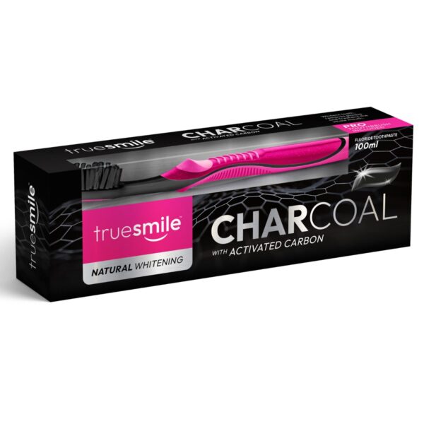 Truesmile Charcoal Dental Kit - Toothbrush and Toothpaste 100ml
