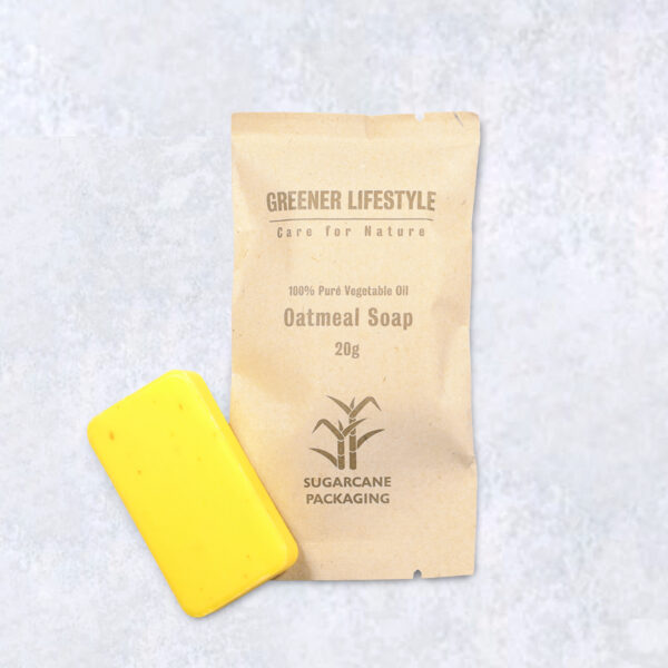 Greener Lifestyle Oatmeal Soap 20g – Vegetable Oil Base